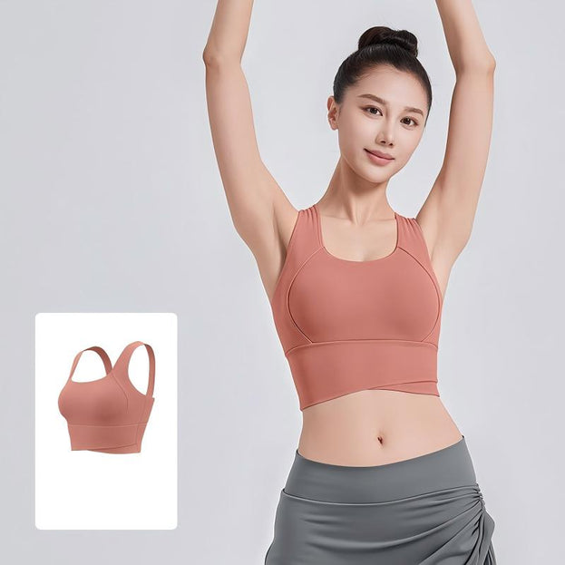 High Waist Cross Vests Fitness Yoga Underwear