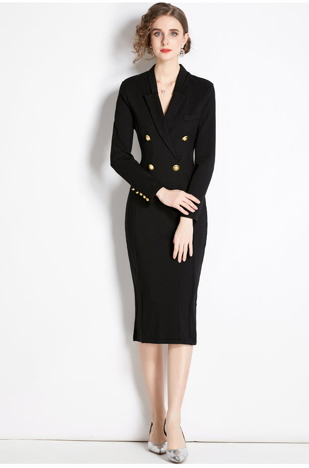 Suit Skirt Female Design Sense Waist Slimming Age Reduction Goddess Dress