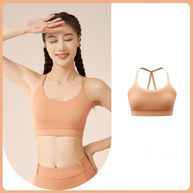 One-piece Sports High Elastic Neck Yoga Vest