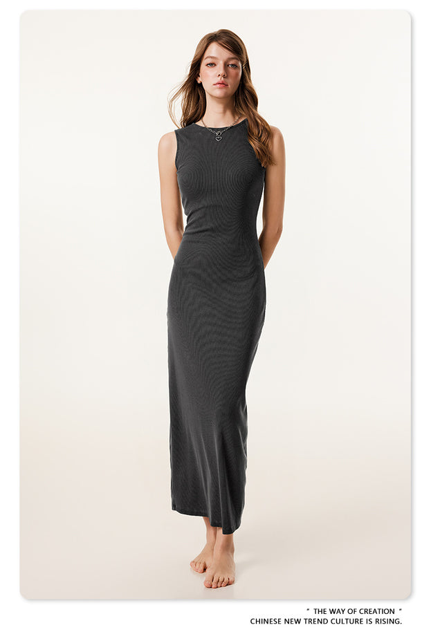 Summer Fashionable And Sexy Slim-fitting Commuter Knitted Dress