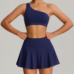 Badminton Fitness Running Yoga Short Skirt Set For Women