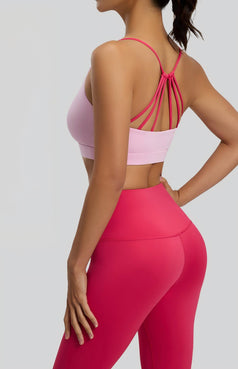 Women's Six Strings Cross Yoga Fitness Bra