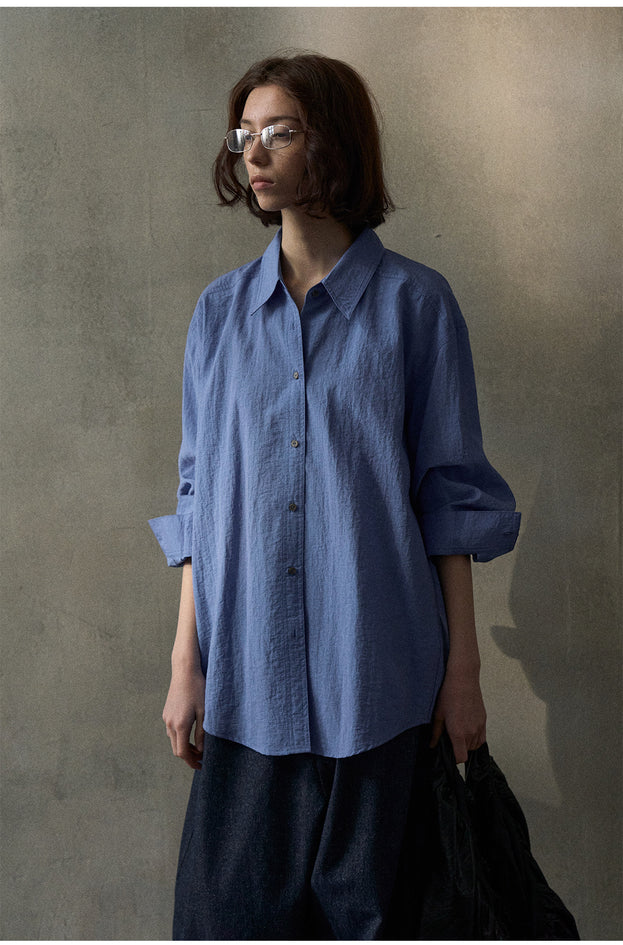 Loose And Fashionable Soild Colour Suitable Women Top