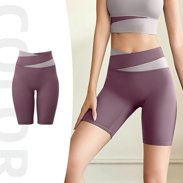 Women's Colorblock Casual Breathable High Elastic Yoga Pants