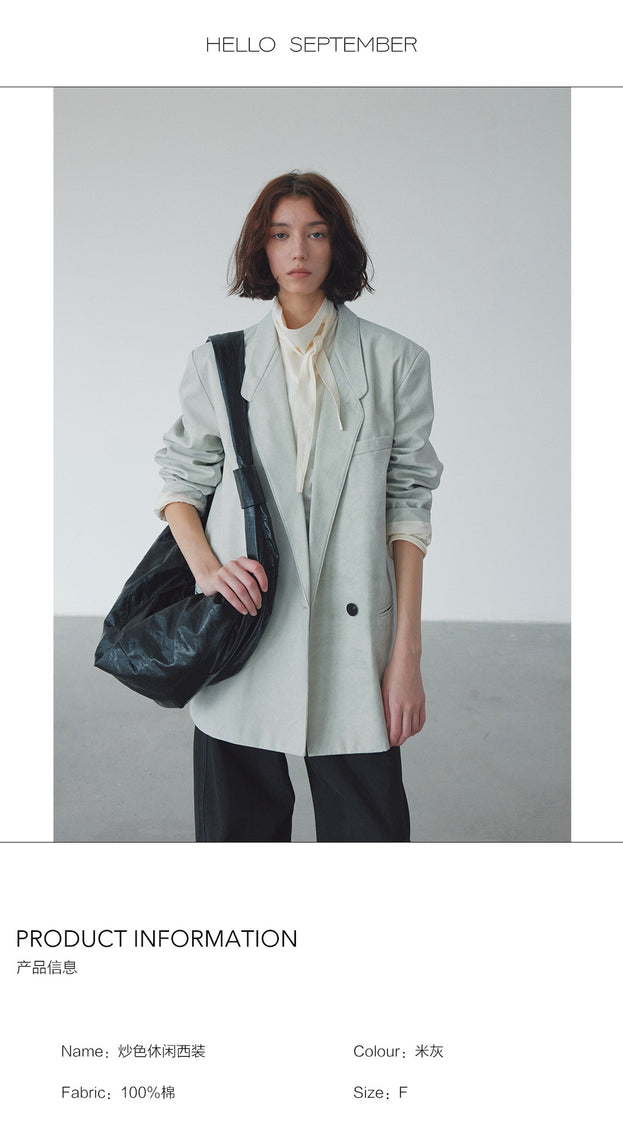 Fashionable Retro Color Stir-fried Early Spring Commuter Women Blazer