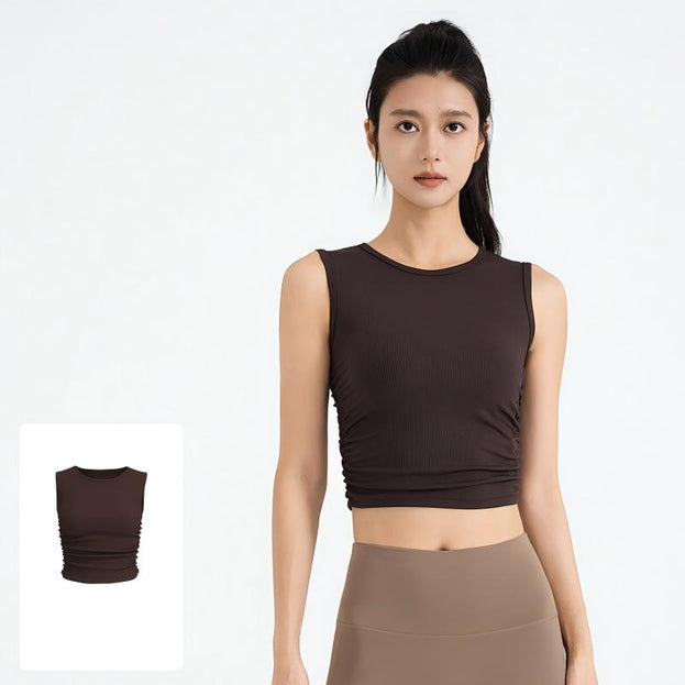 Summer Sports Sleeveless Tight Vest Women Top