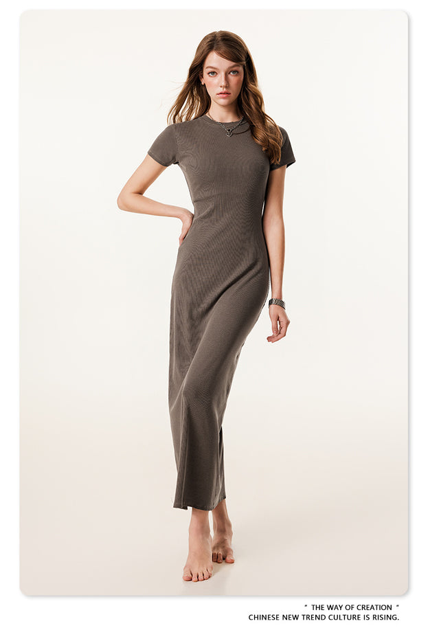 Women's Heavy Washed Short Sleeve Dress