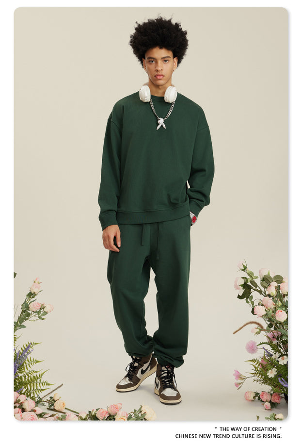 Autumn Solid-color Fashionable And Trendy Commuter Street Style Men's Sweatshirt