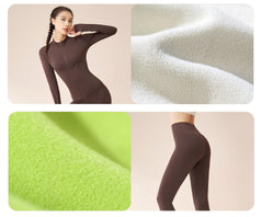 Women's Naked Slim-Fit High Bullet Windproof Fitness Suit