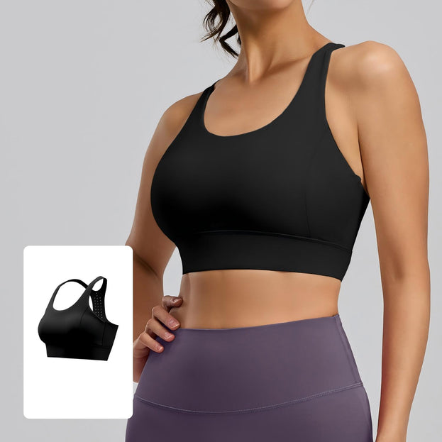 Shockproof Integrated Fixed Cup-breasted Sports Underwear for Women