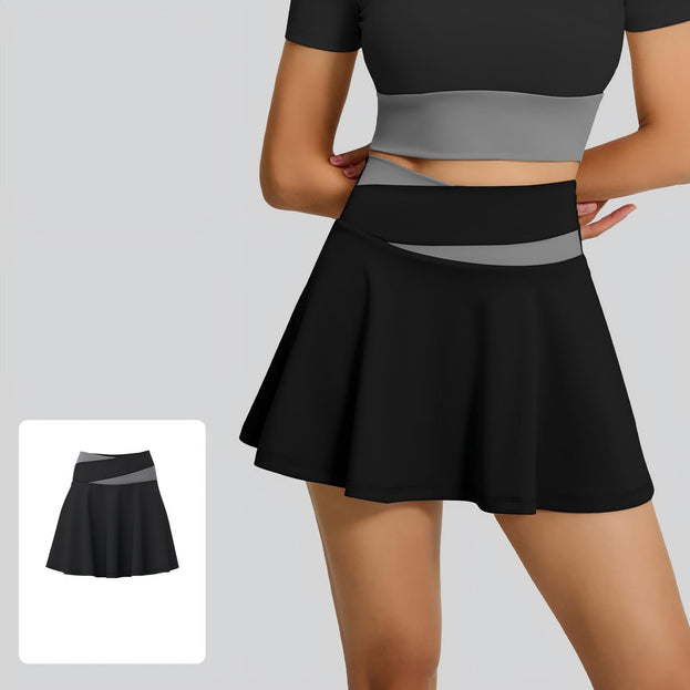 Tight Naked Fake Two-Piece Anti-Light Yoga Culottes