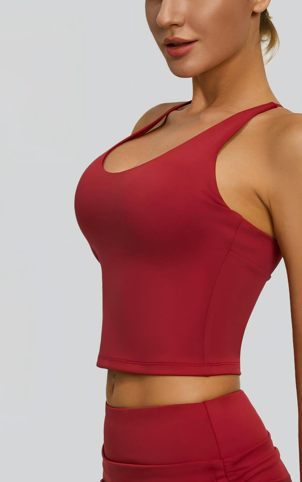 Yoga Vest Sleeveless Sling Sports Underwear for Women