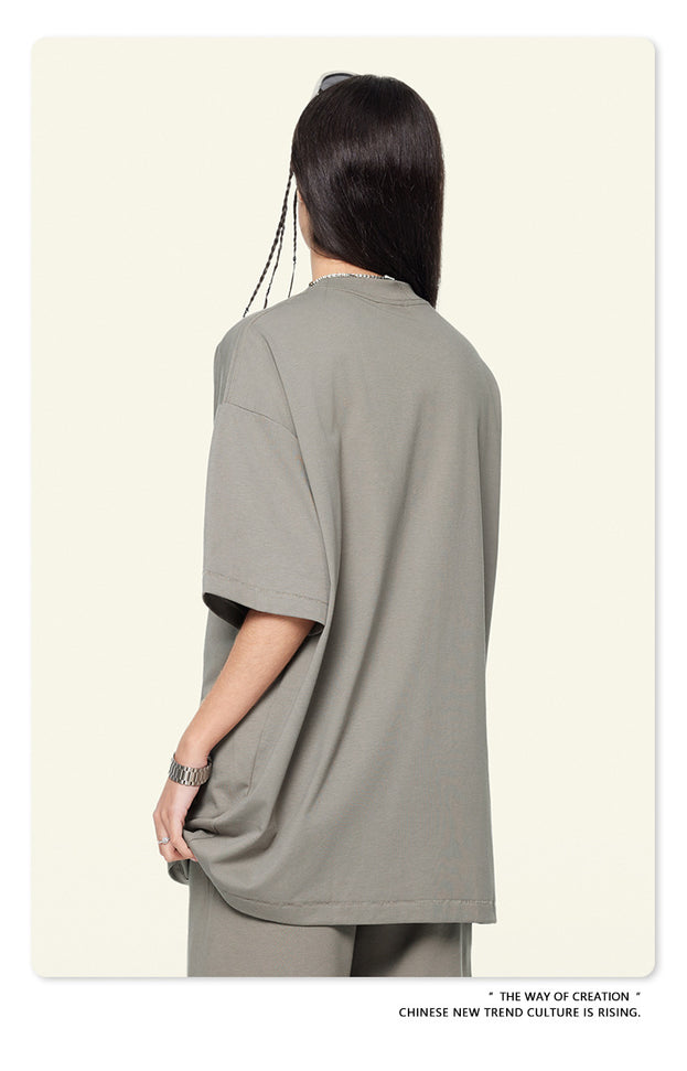Summer American-style Solona Dried Fabric Solid-color Youth Top