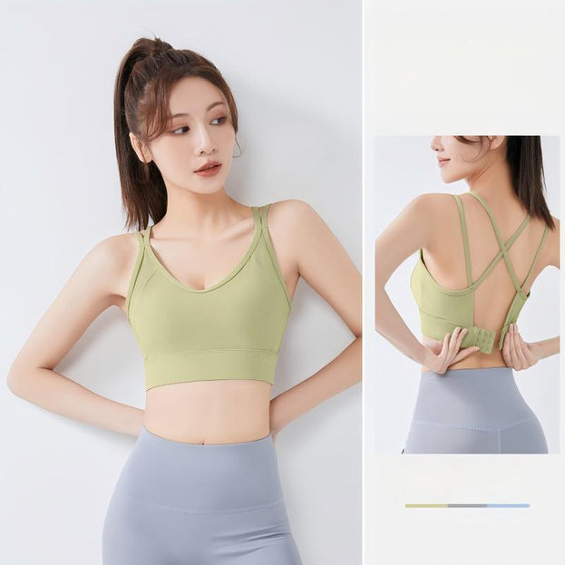 V-Neck Cross-Shoulders Yoga Underwear