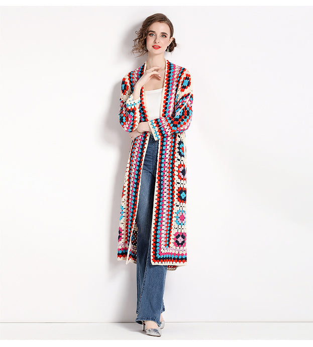 Travel Holiday Knitted Shawl Cardigan
