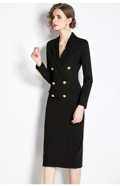 Suit Skirt Female Design Sense Waist Slimming Age Reduction Goddess Dress