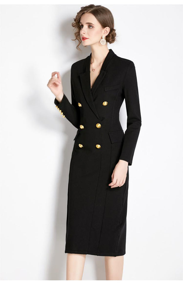 Suit Skirt Female Design Sense Waist Slimming Age Reduction Goddess Dress