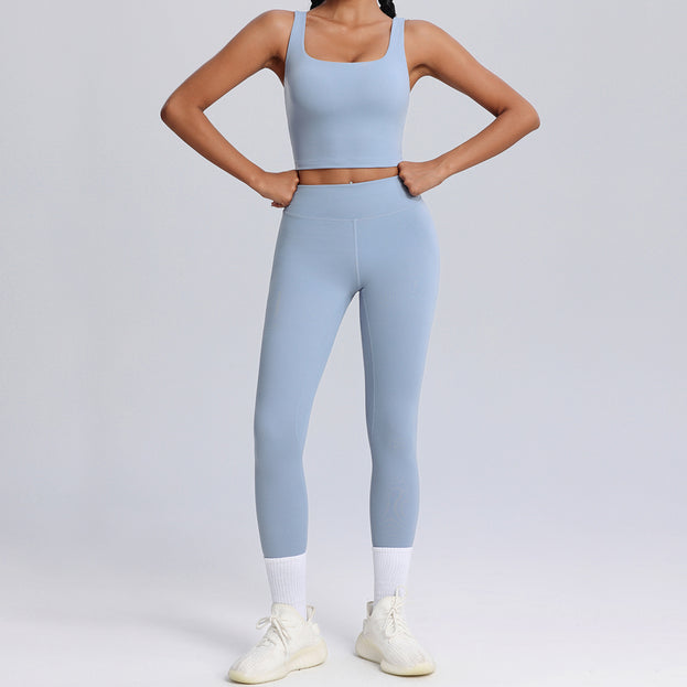 Lycra High-End Sports High-Stretch Fitness Yoga Set