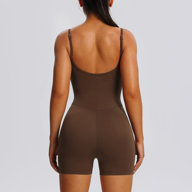 Women's Adjustable One-Piece Sports Camisole Outfit