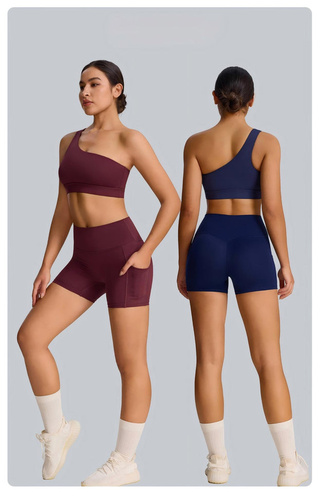 New-Style Women's High-End Tight-Fit Sports Yoga Set With Pockets