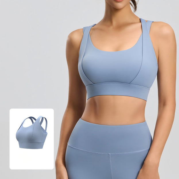 Women's Shoulder Strap Sports Yoga Bra