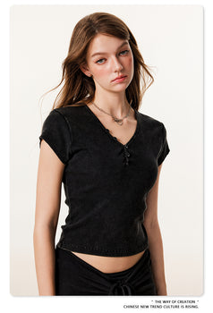 Summer Hot Girl Sexy Beautiful Casual Commuter top