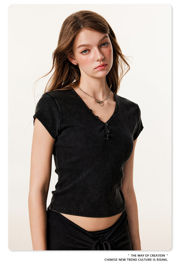 Summer Hot Girl Sexy Beautiful Casual Commuter top