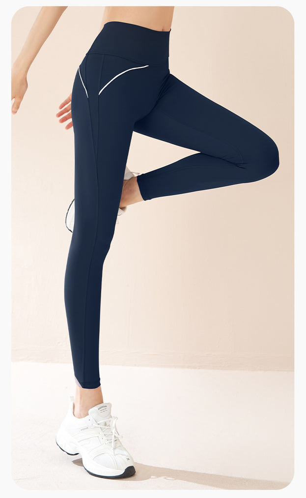 High-Waist Fitness Pants with High Elasticity and Naked Feeling