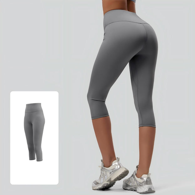 Women's High-Waist Tight Hip-Lifting Cropped Yoga Pants