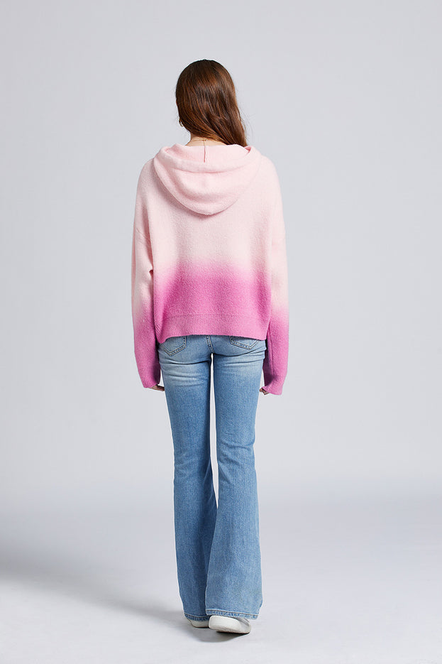 Gradual Change Soft Waxy Lazy Door Sewing Sweater Woman