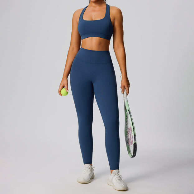High-Waisted Tight Quick-Drying Sports Yoga Set For Women
