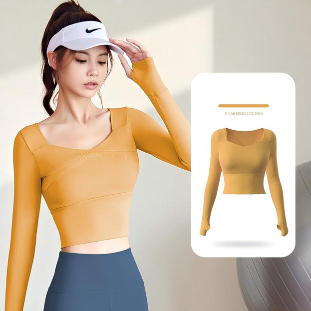 Slimming And Breathable Sports Yoga Top For Women