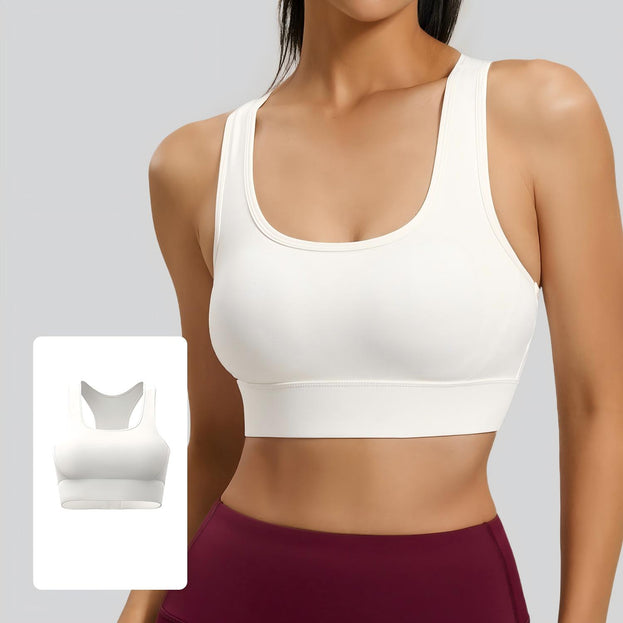 Fitness Yoga Sports Vest with V-Shaped Fastening Buttons