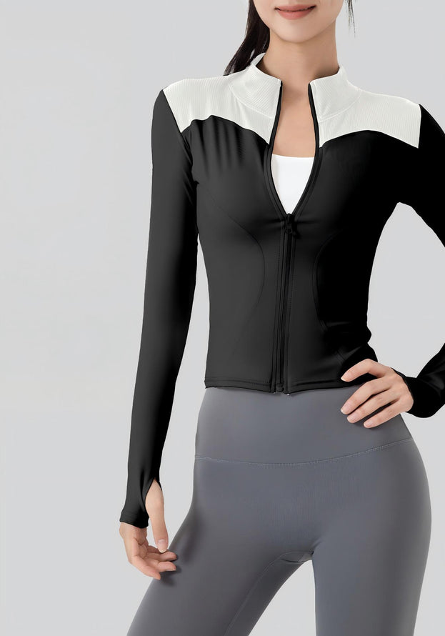 Slimming Tight-Fit Fitness Running Jacket for Women