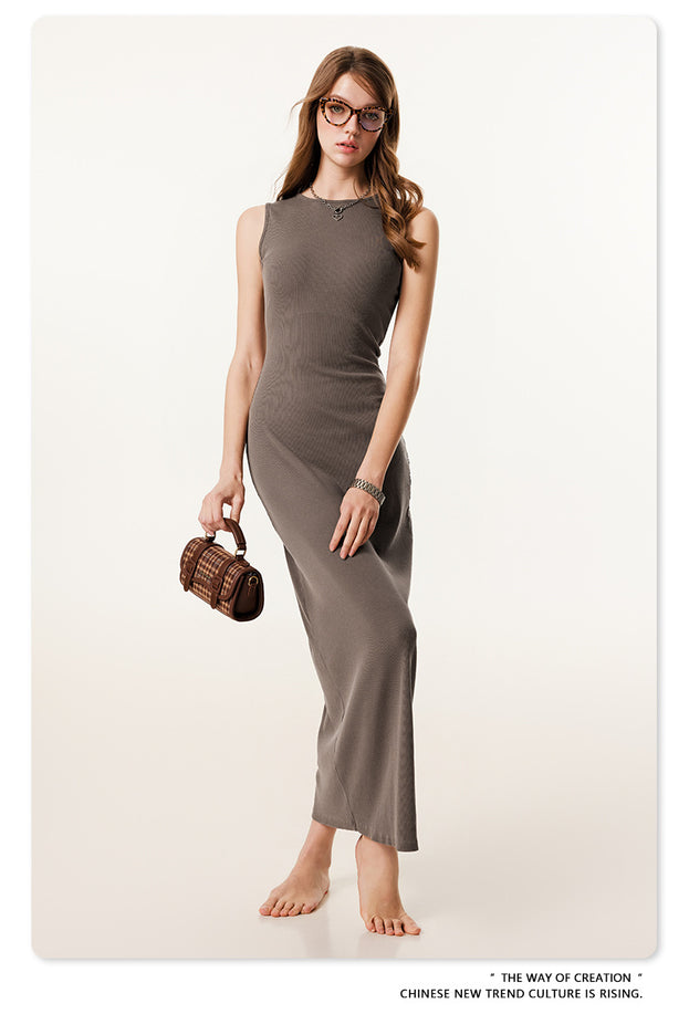 Summer Fashionable And Sexy Slim-fitting Commuter Knitted Dress
