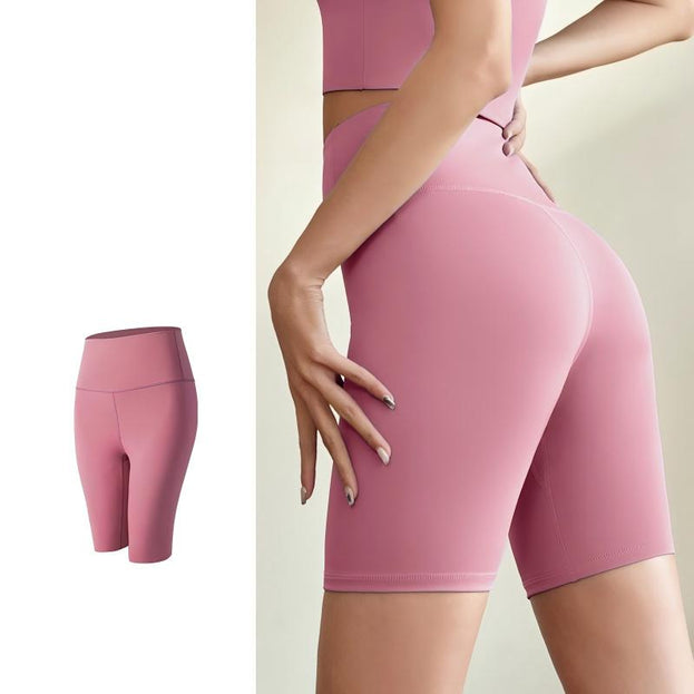 Women's High-Waist Stretchable Sports Tight Yoga Shorts