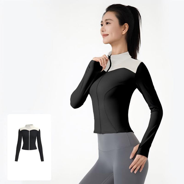 Slimming Tight-Fit Fitness Running Jacket for Women