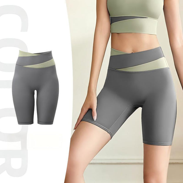 Women's Colorblock Casual Breathable High Elastic Yoga Pants
