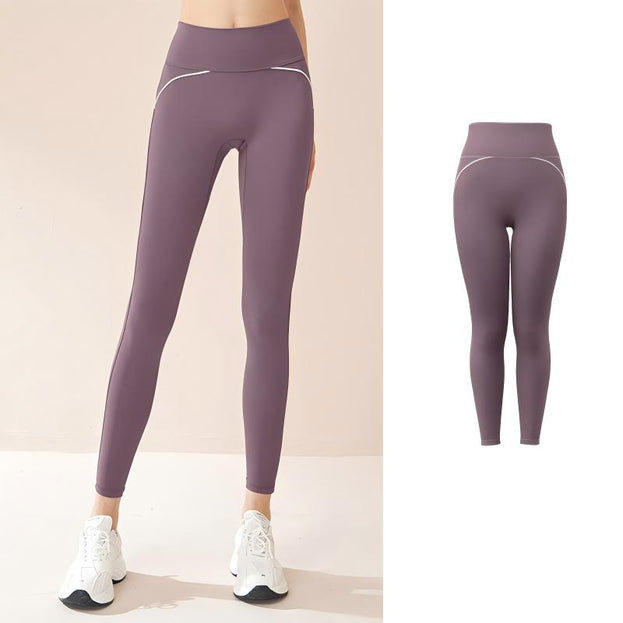 High-Waist Fitness Pants with High Elasticity and Naked Feeling