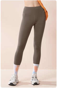 Winter and Autumn Thin Fleece High-Waisted Seamless Yoga Pants for Women