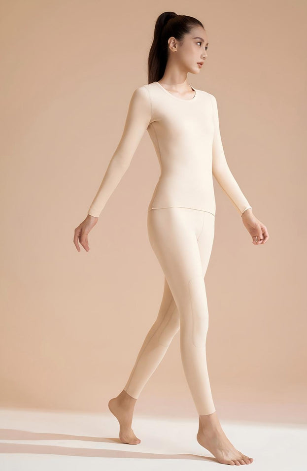 Reversible Warm High Elastic Round Neck Suit for Women