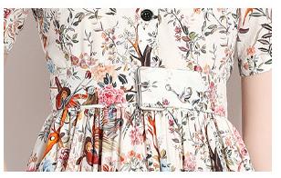 Printed Fashion Socialite Daily Party Dress Dress