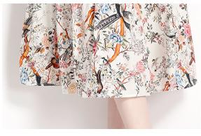 Printed Fashion Socialite Daily Party Dress Dress