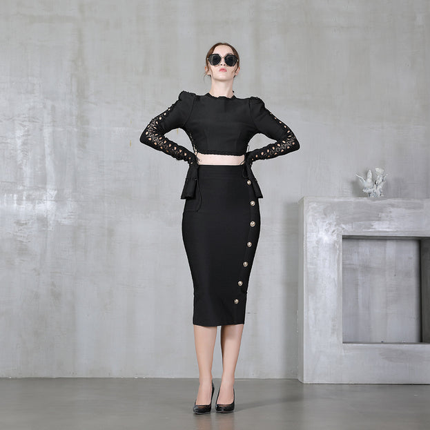 Summer Fashion Versatile Elegant High-Waist Bodycon Skirt for Women