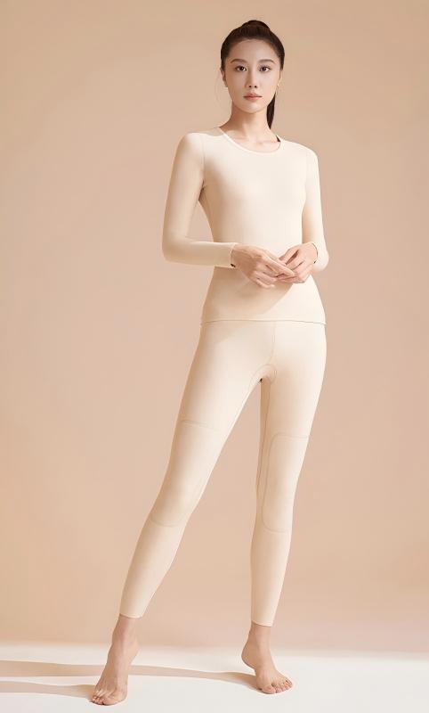 Reversible Warm High Elastic Round Neck Suit for Women