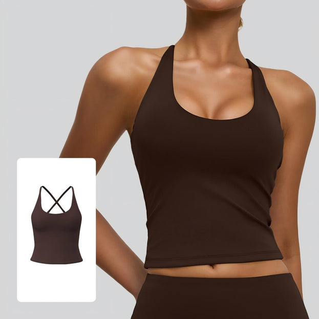 Yoga Vest Sleeveless Sling Sports Underwear for Women