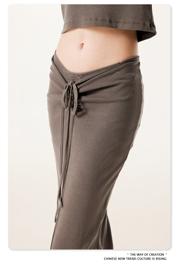 Summer fashionable and sexy slim-fitting pleated skirt