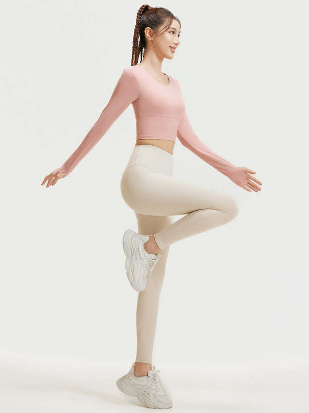 Fall Slimming Nude-Fitting Athletic Yoga Set
