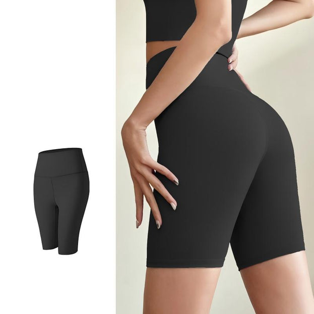 Women's High-Waist Stretchable Sports Tight Yoga Shorts