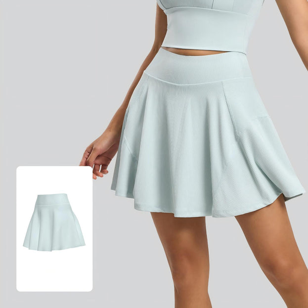 One-piece Fake Two-piece Sports Fitness Yoga Skirt